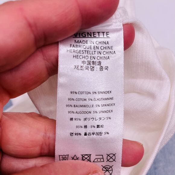 NWT Vignette 6Y Reese T-Shirt in Cream - Picture 4 of 4